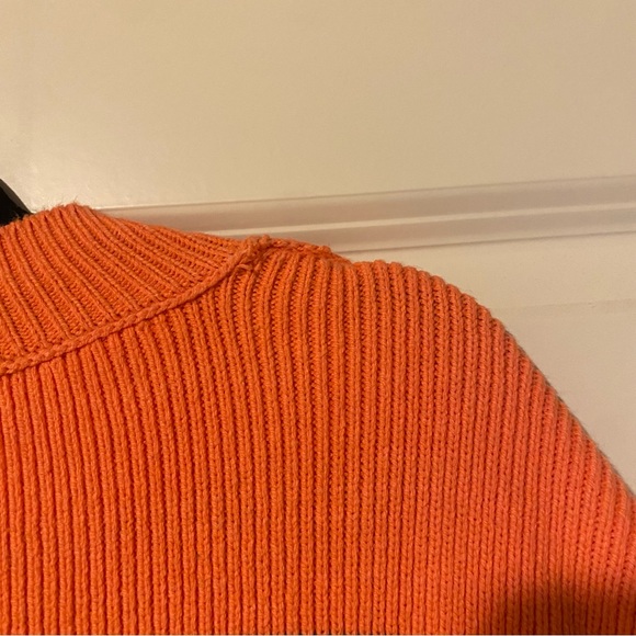 FP Movement by Free People Cropped Coral and Lavender Striped Sweater - Picture 12 of 13